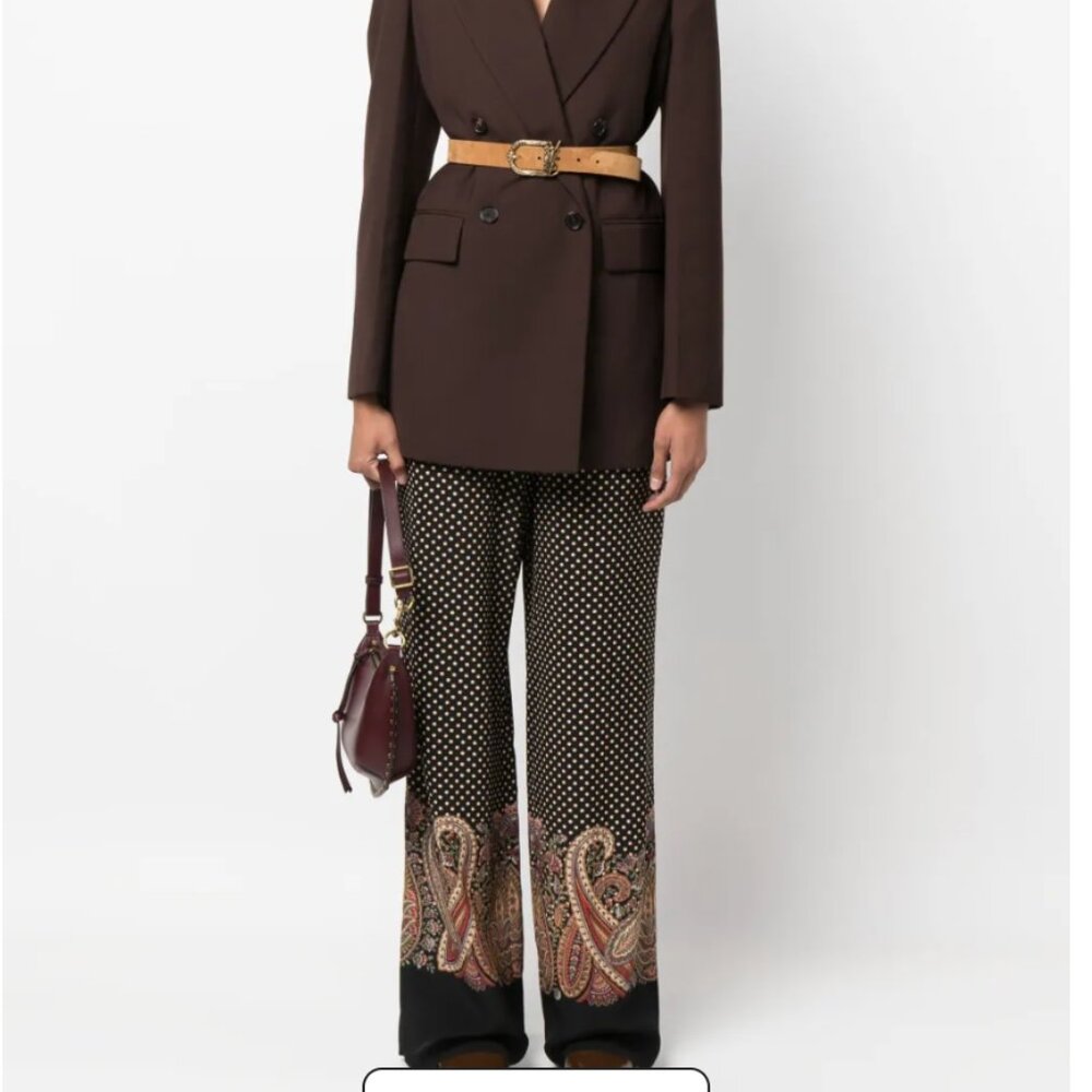 ETRO paisley-print wide-leg trousers S